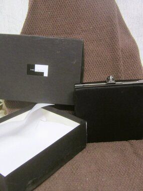 VTG 90'S THE LIMITED BLACK EVENING BAG W/SILVER ACCENTS U